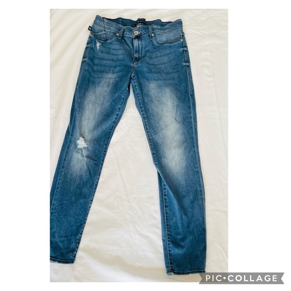 Rock & Republic Women's Skinny Jeans in Medium Blue Wash